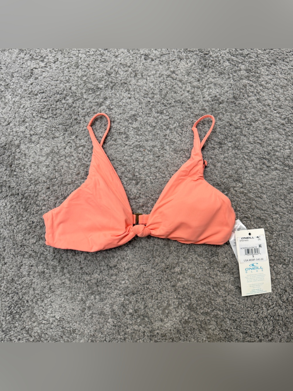 O'Neill Coral-Peach Bikini Top